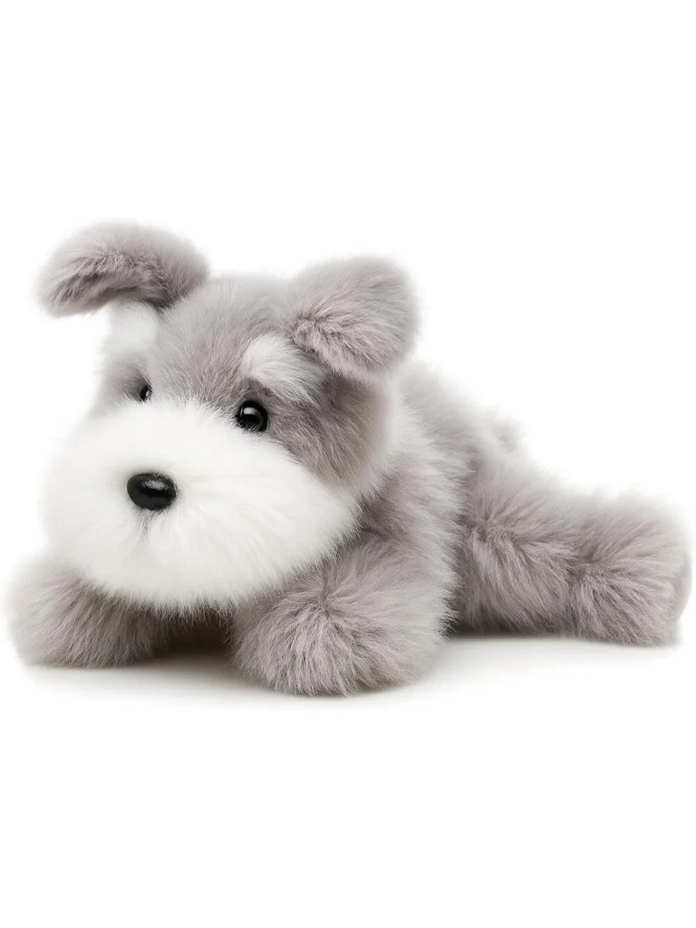 Schnauzer Dog Plush Stuffed Animal Cute Soft Pocket Size Gift for Kids